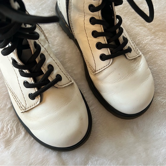 Dr. Martens 1460 8-Eye Boots in White - Picture 6 of 8